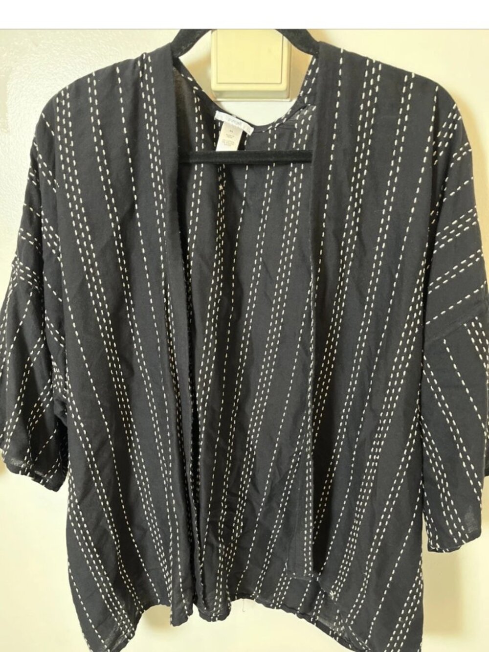 Pure Jill Open Front Kimono Cardigan S/L